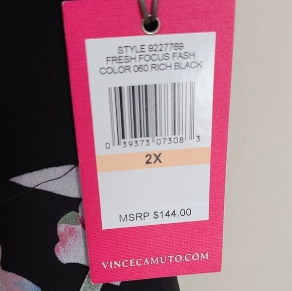 NWT Vince Camuto | Poetic Bouquet Chiffon Floral Dress - Picture 4 of 11